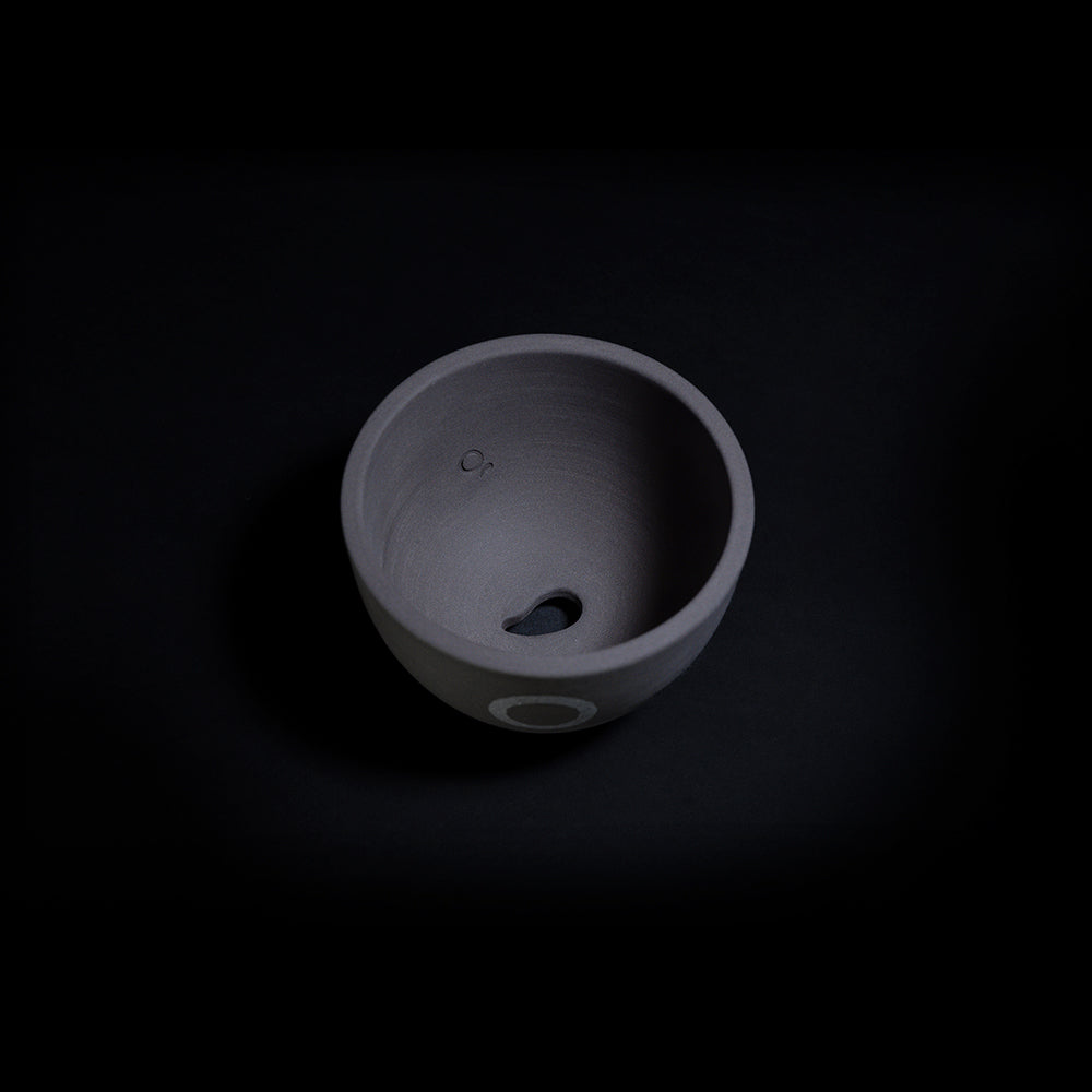 円 -MADOKA- 無釉 銀箔 Sサイズ